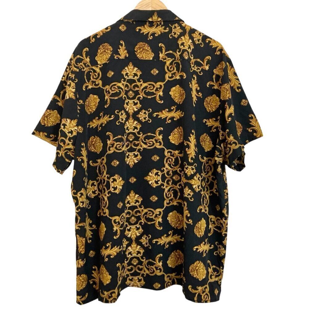 BAROQUE GOLD Drill Clothing Shirt 4X Black - Picture 9 of 11